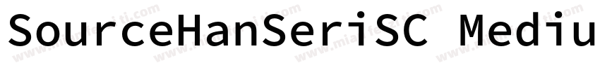 SourceHanSeriSC Medium字体转换